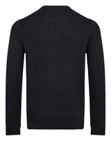 BS Raffaele Regular Fit Stickat - Navy