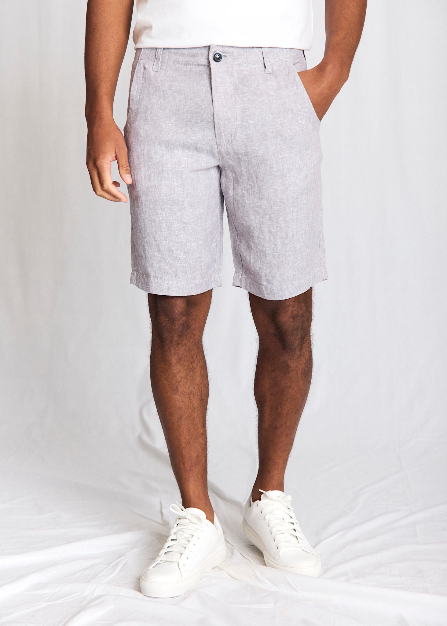BS Paolos Regular Fit Shorts - Ljusgrå