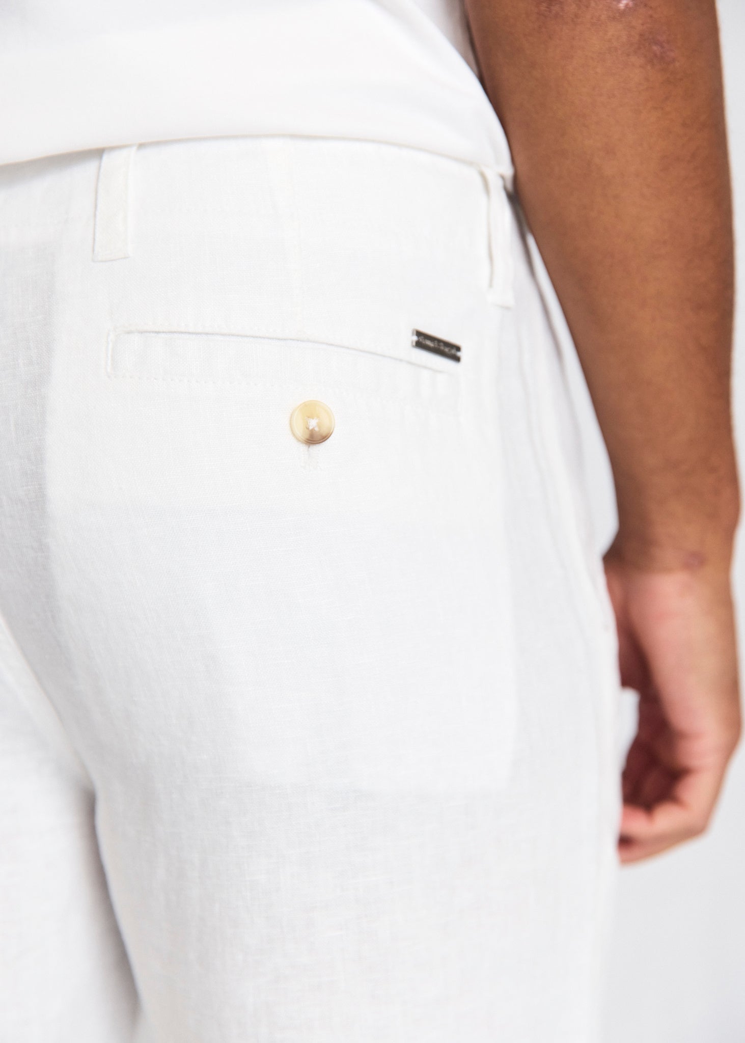 BS Paolos Regular Fit Shorts - White