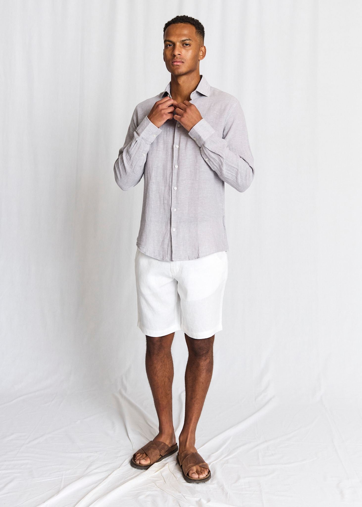 BS Paolos Regular Fit Shorts - White