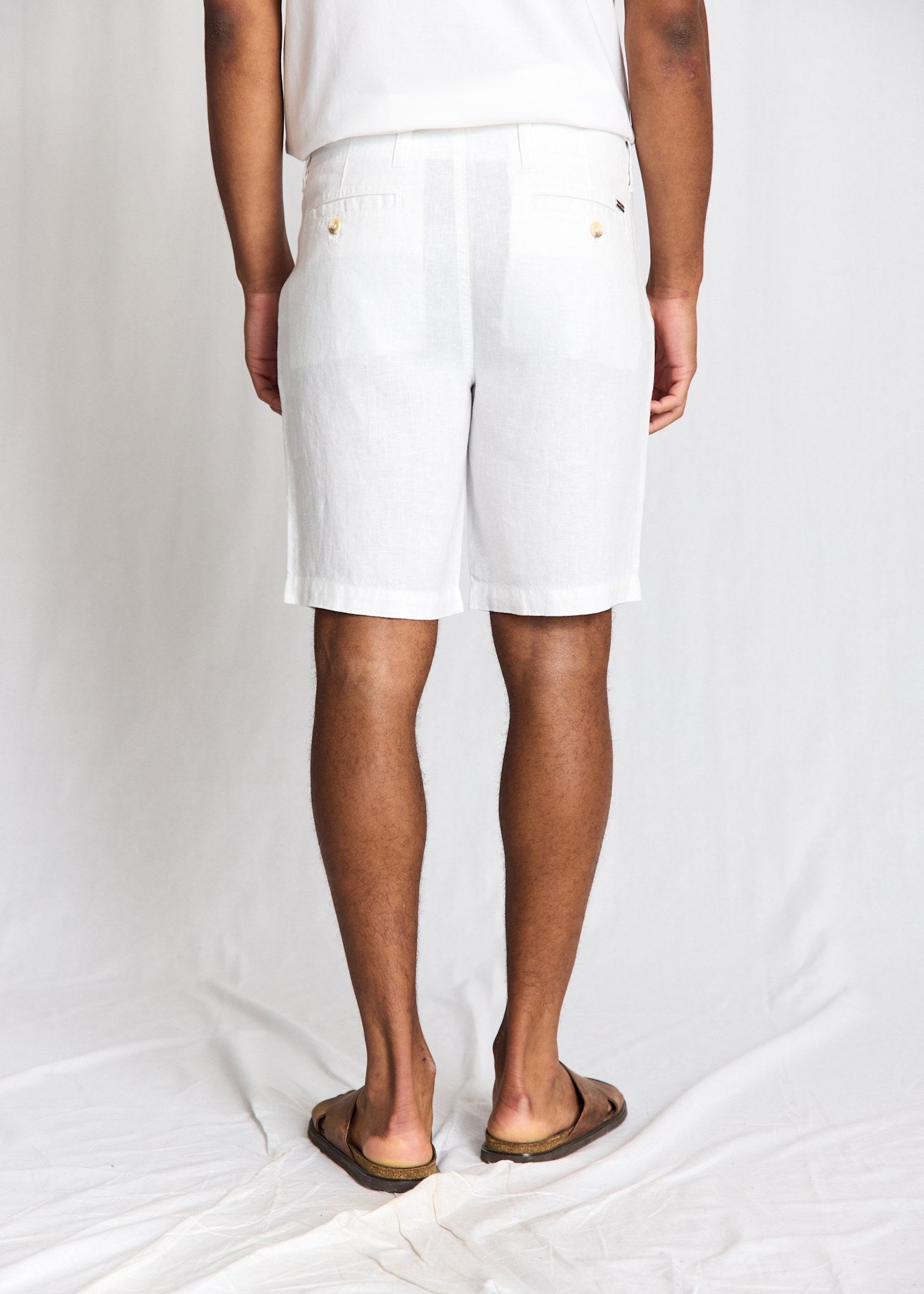 BS Paolos Regular Fit Shorts - White