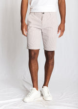 BS Elio Regular Fit Shorts - Brown/White
