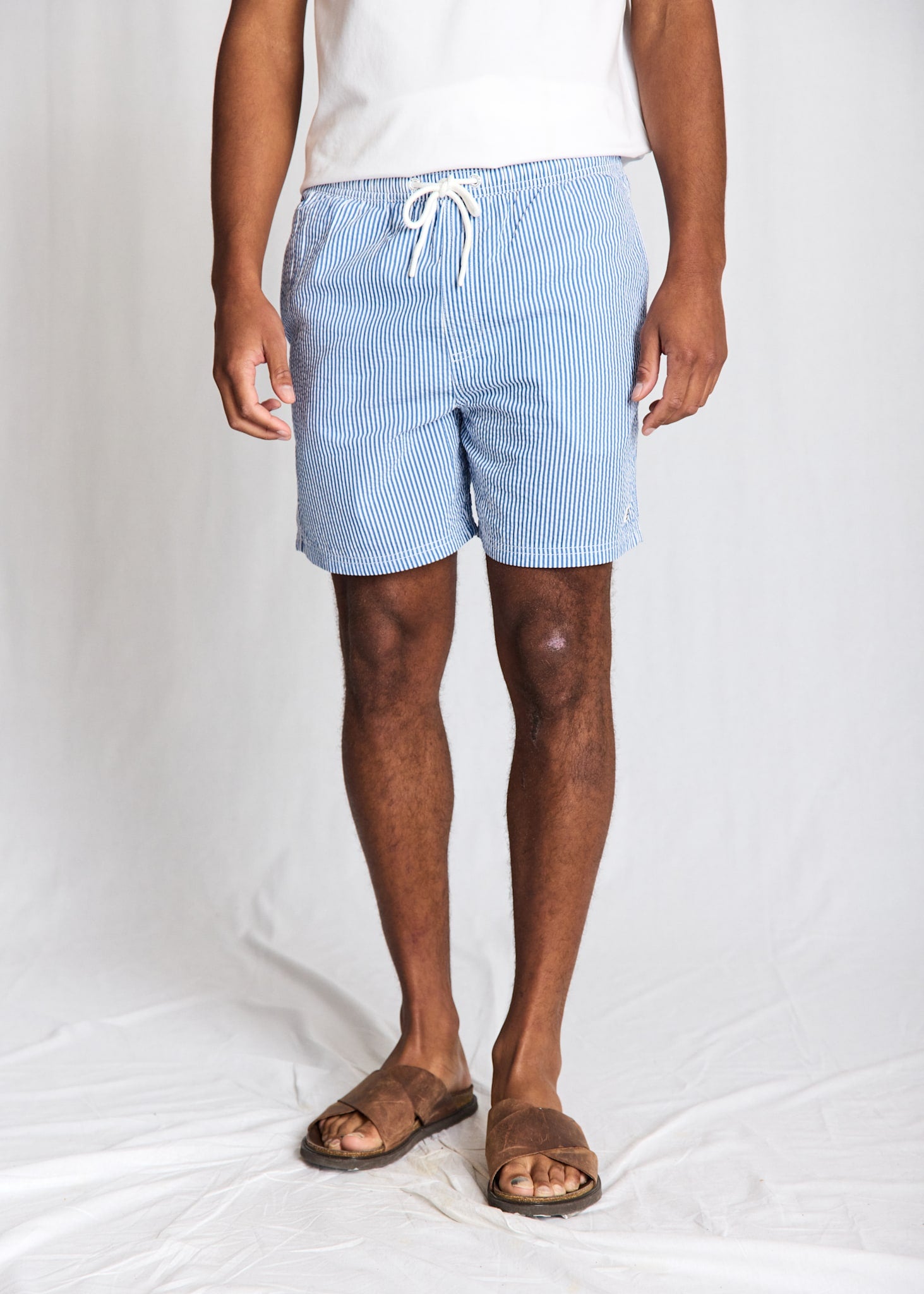 BS Bahia Regular Fit Badbyxor - Blue/White
