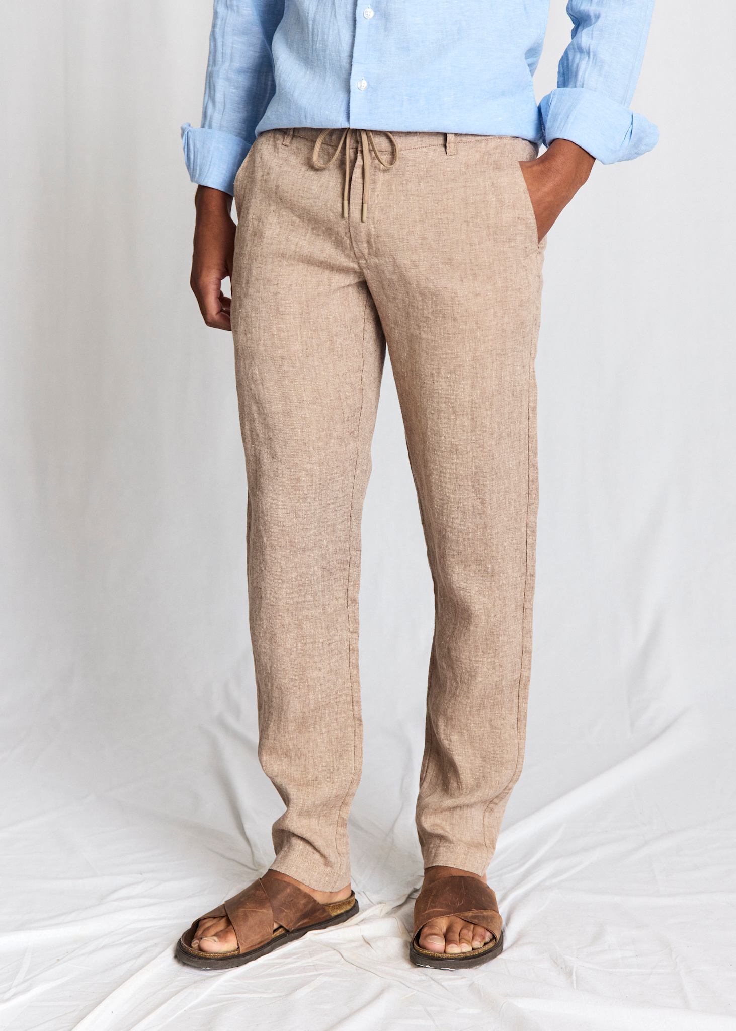 BS Ginos Regular Fit Chinos - Brown