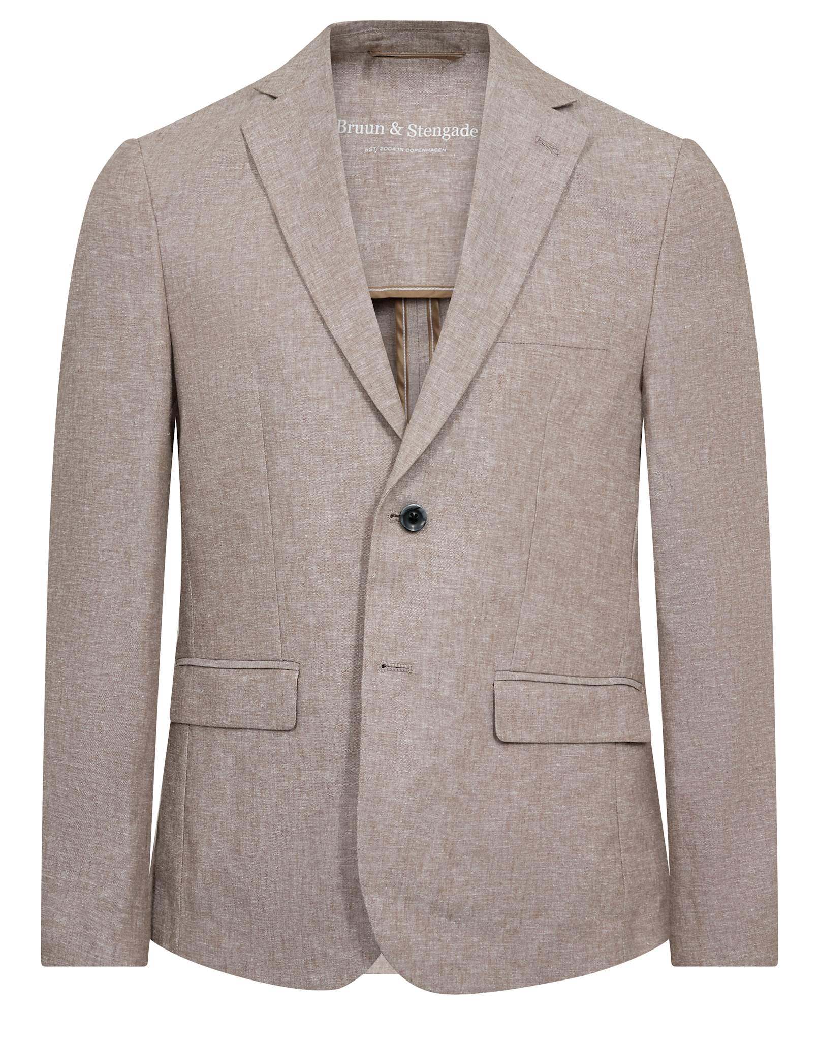 BS Sasso Classic Fit Kavaj - Brun