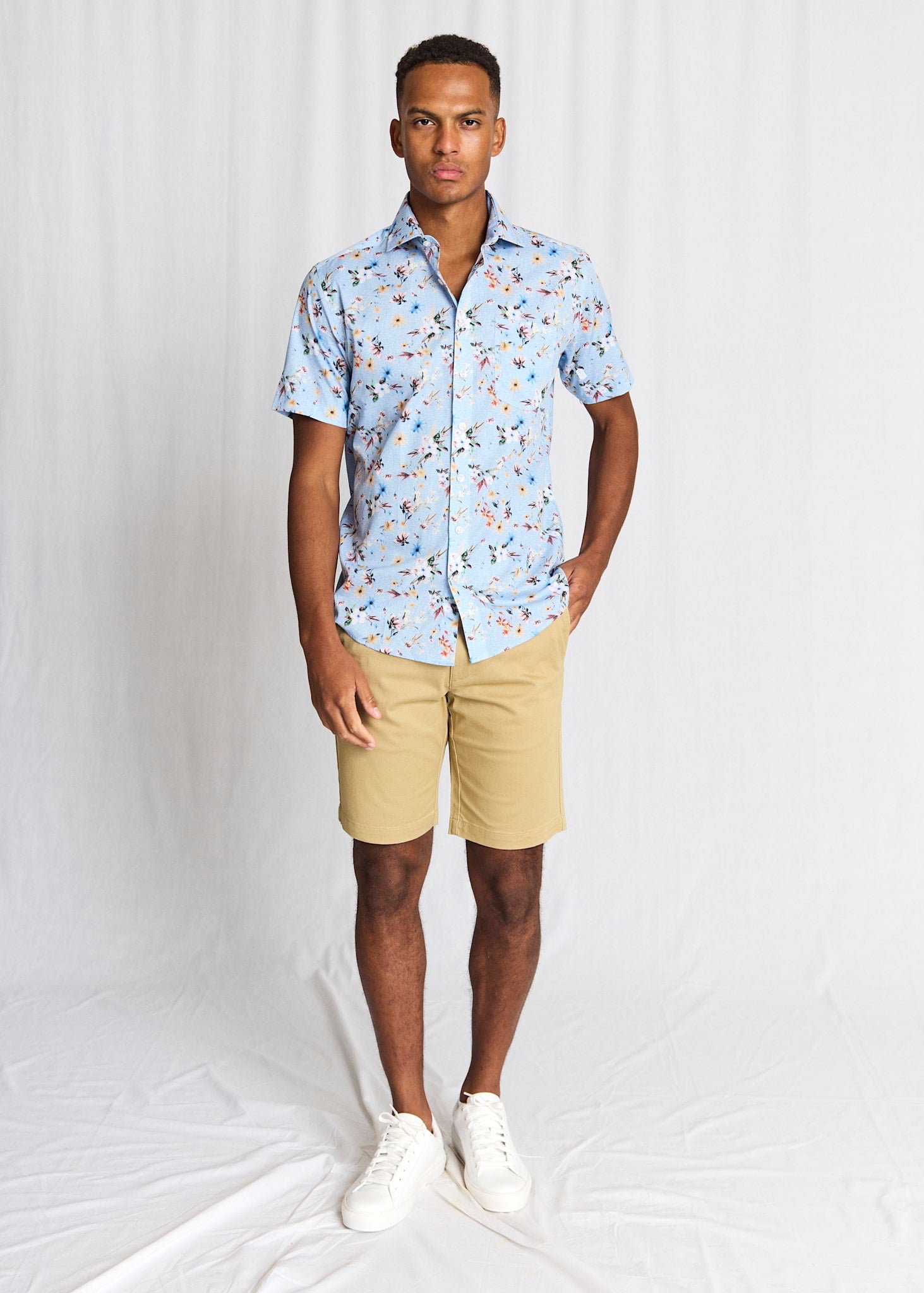 BS Manuel Modern Fit Skjorta - Light Blue