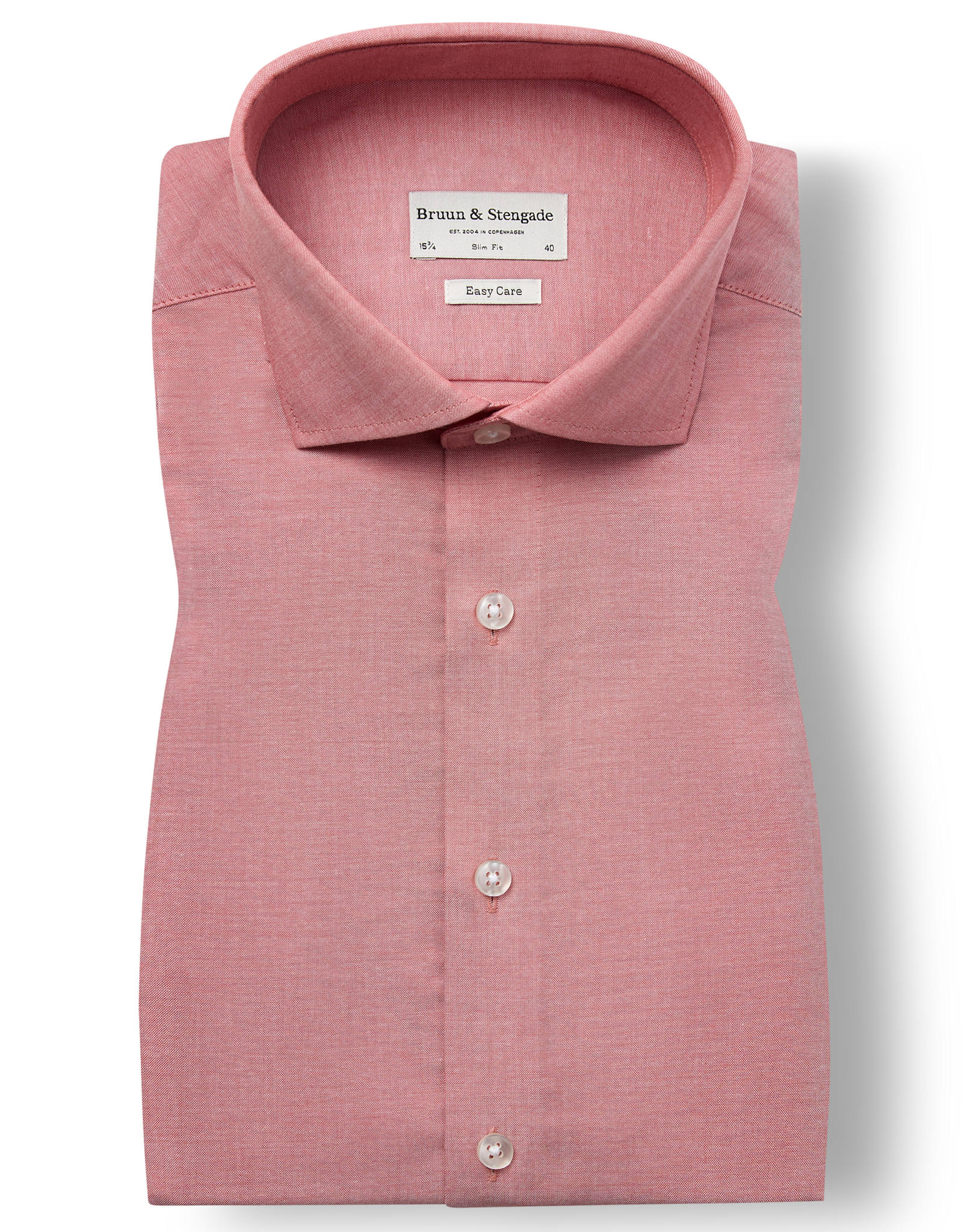 BS Reinkind Slim Fit Skjorta - Dusty Clay