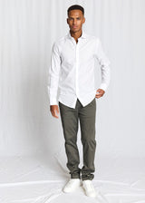 BS Albin Slim Fit Skjorta - White
