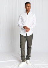 BS Albin Slim Fit Skjorta - White