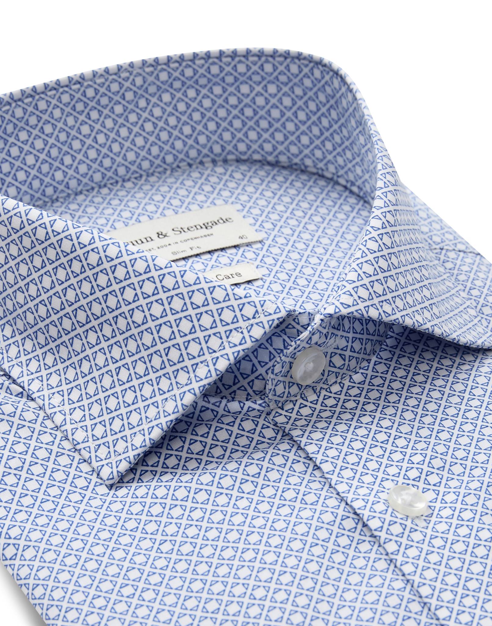 BS Marsenic Slim Fit Skjorta - Blue