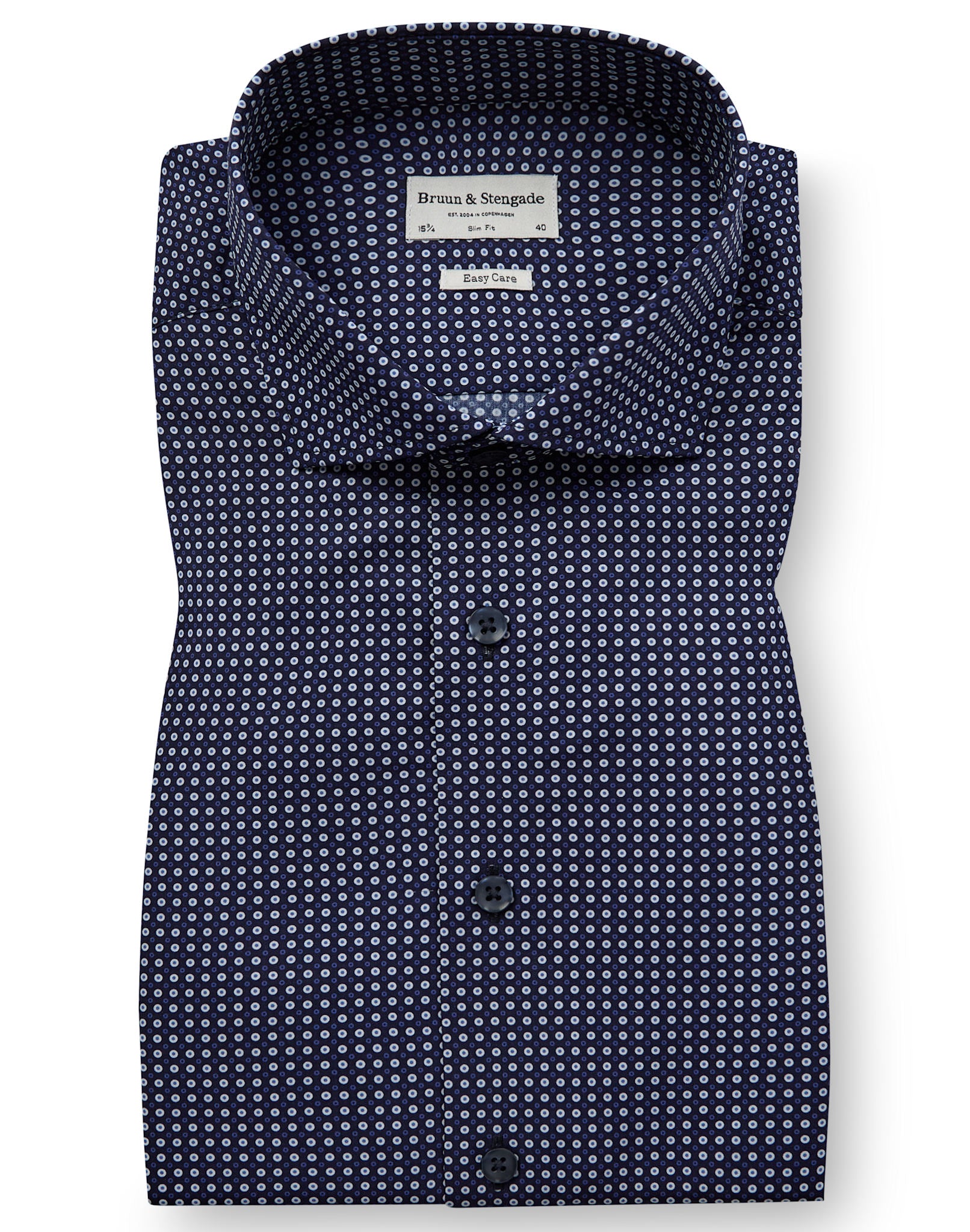 BS Karalek Slim Fit Skjorta - Navy
