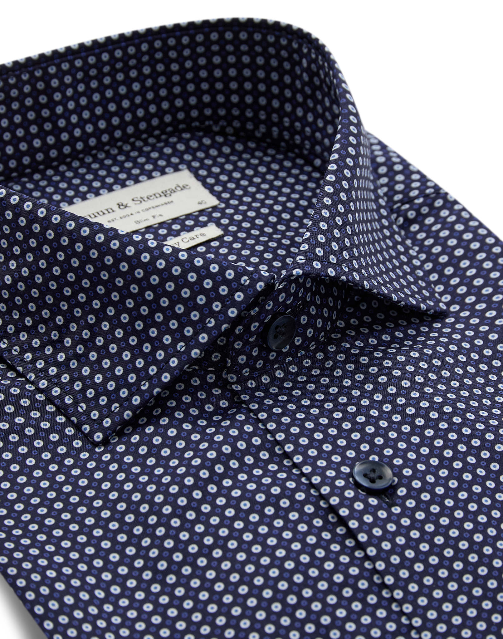 BS Karalek Slim Fit Skjorta - Navy