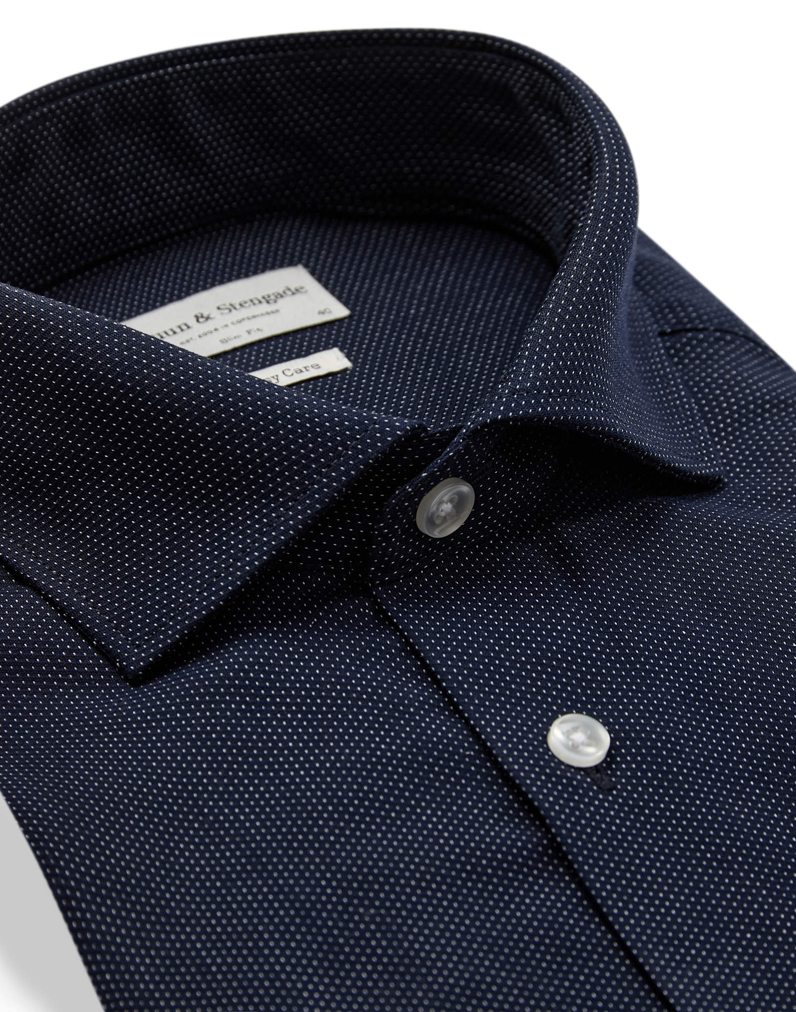 BS Hansen Slim Fit Skjorta - Navy