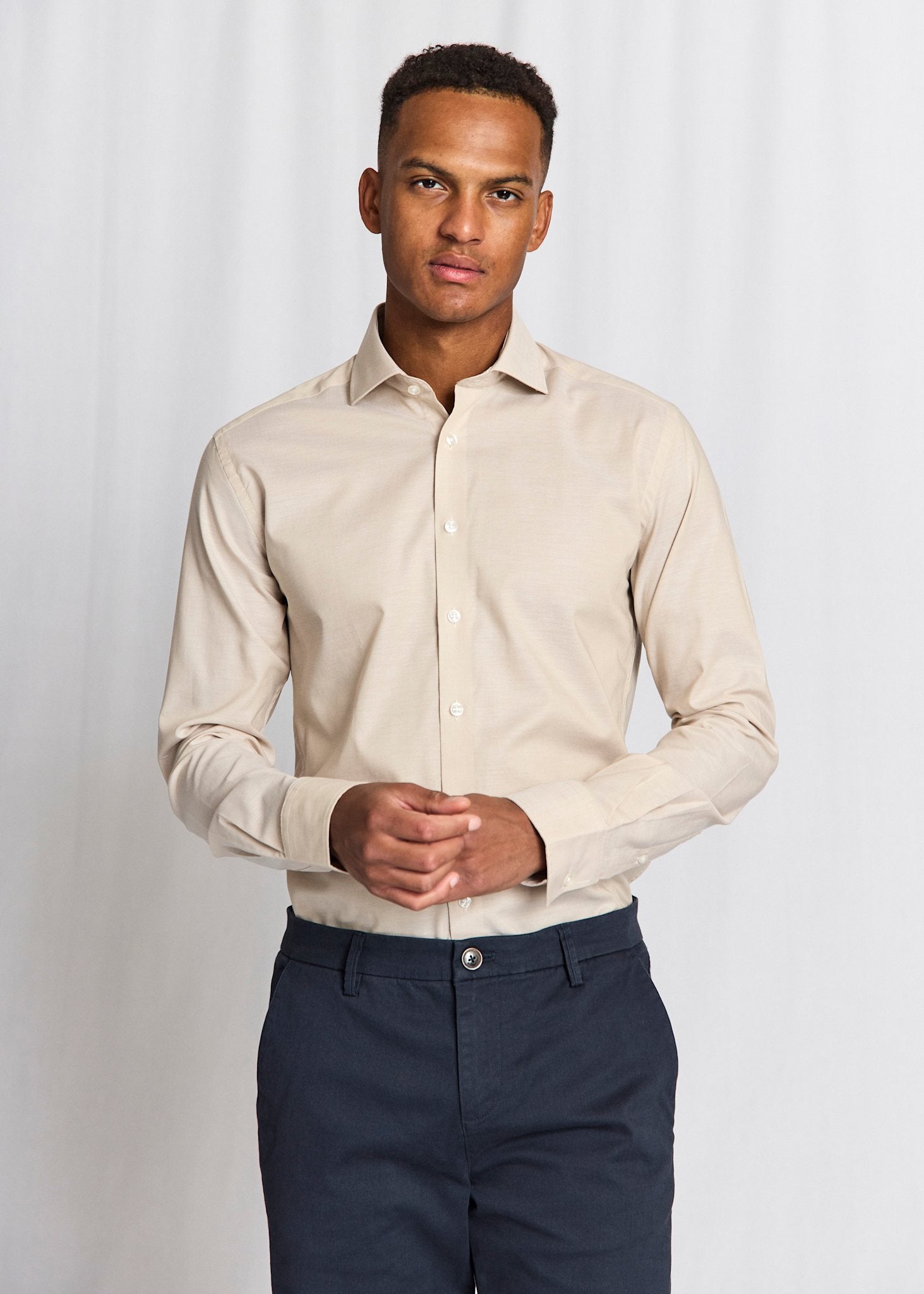 BS Canellas Modern Fit Skjorta - Sand