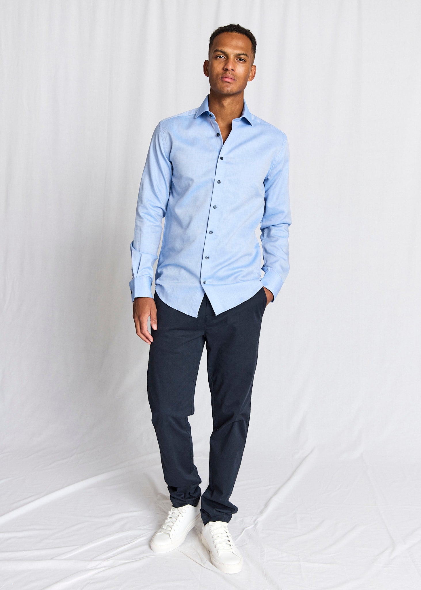 BS Ekdahl Modern Fit Skjorta - Blue