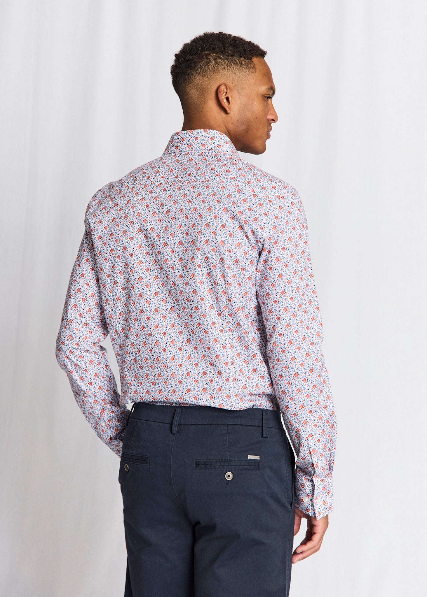 BS Jallouz Modern Fit Skjorta - Orange