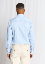 BS Mollgaard Modern Fit Skjorta - Light Blue/White