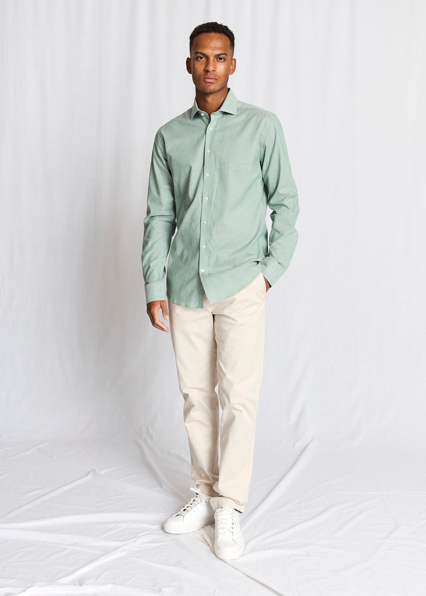 BS Striek Modern Fit Skjorta - Green