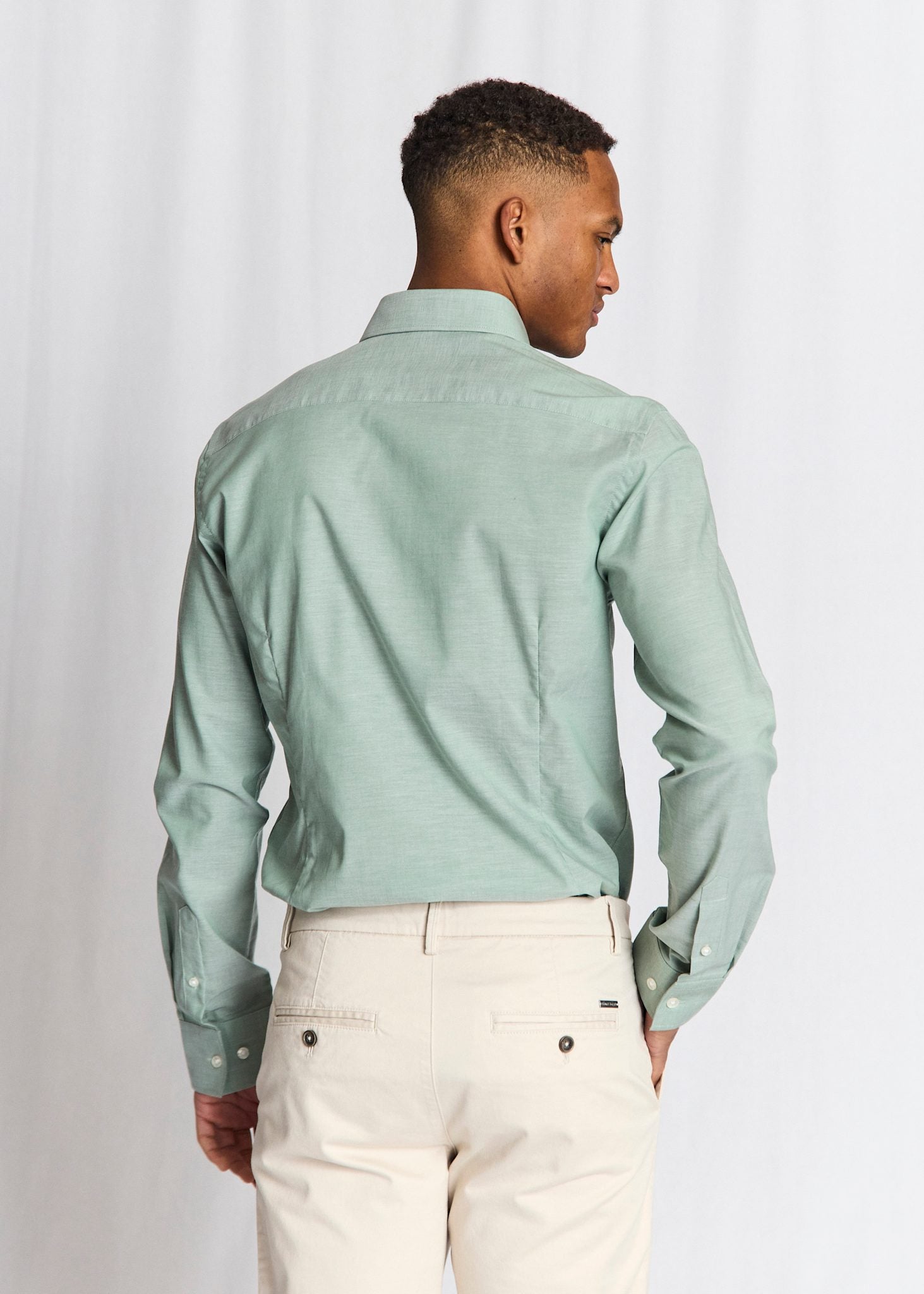 BS Striek Modern Fit Skjorta - Green