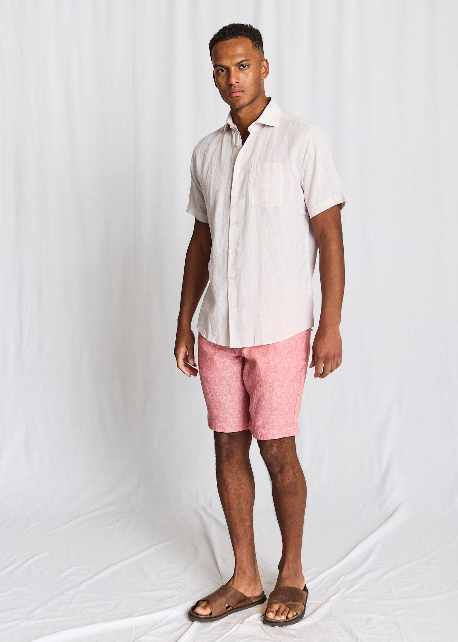 BS Bardet Casual Modern Fit Skjorta - Beige