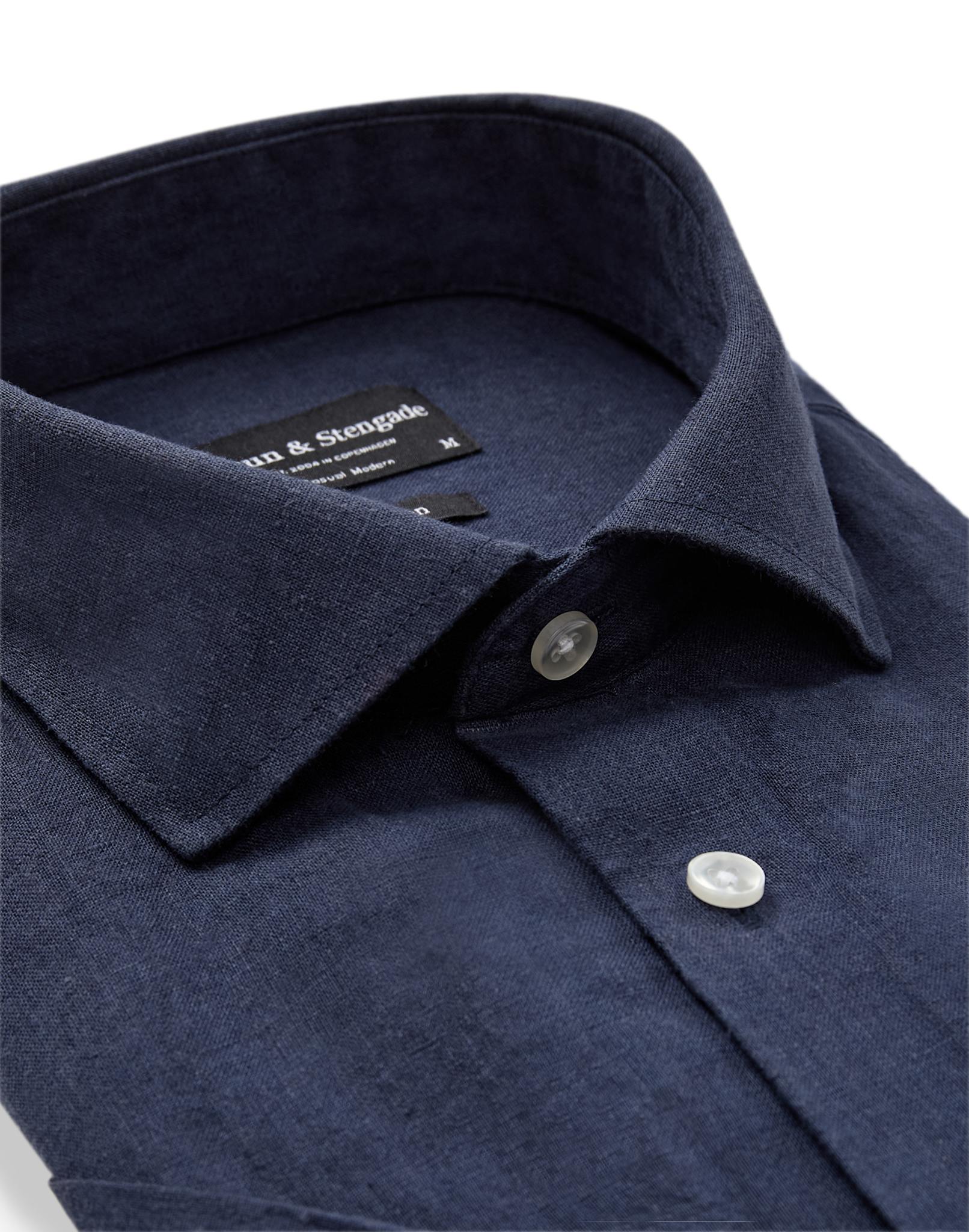BS Bardet Casual Modern Fit Skjorta - Navy