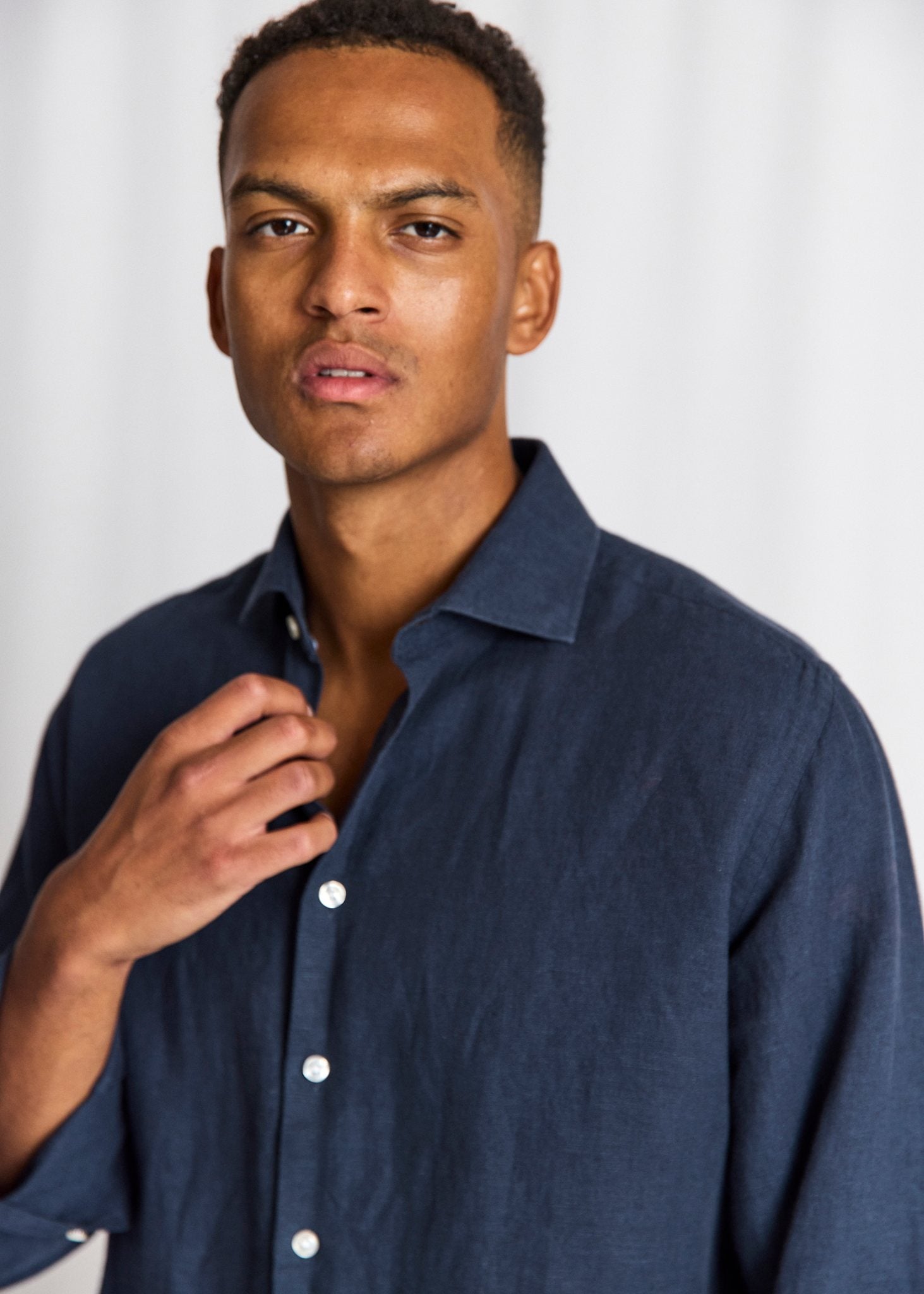 BS Tahaka Casual Modern Fit Skjorta - Navy