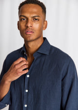 BS Tahaka Casual Modern Fit Skjorta - Navy