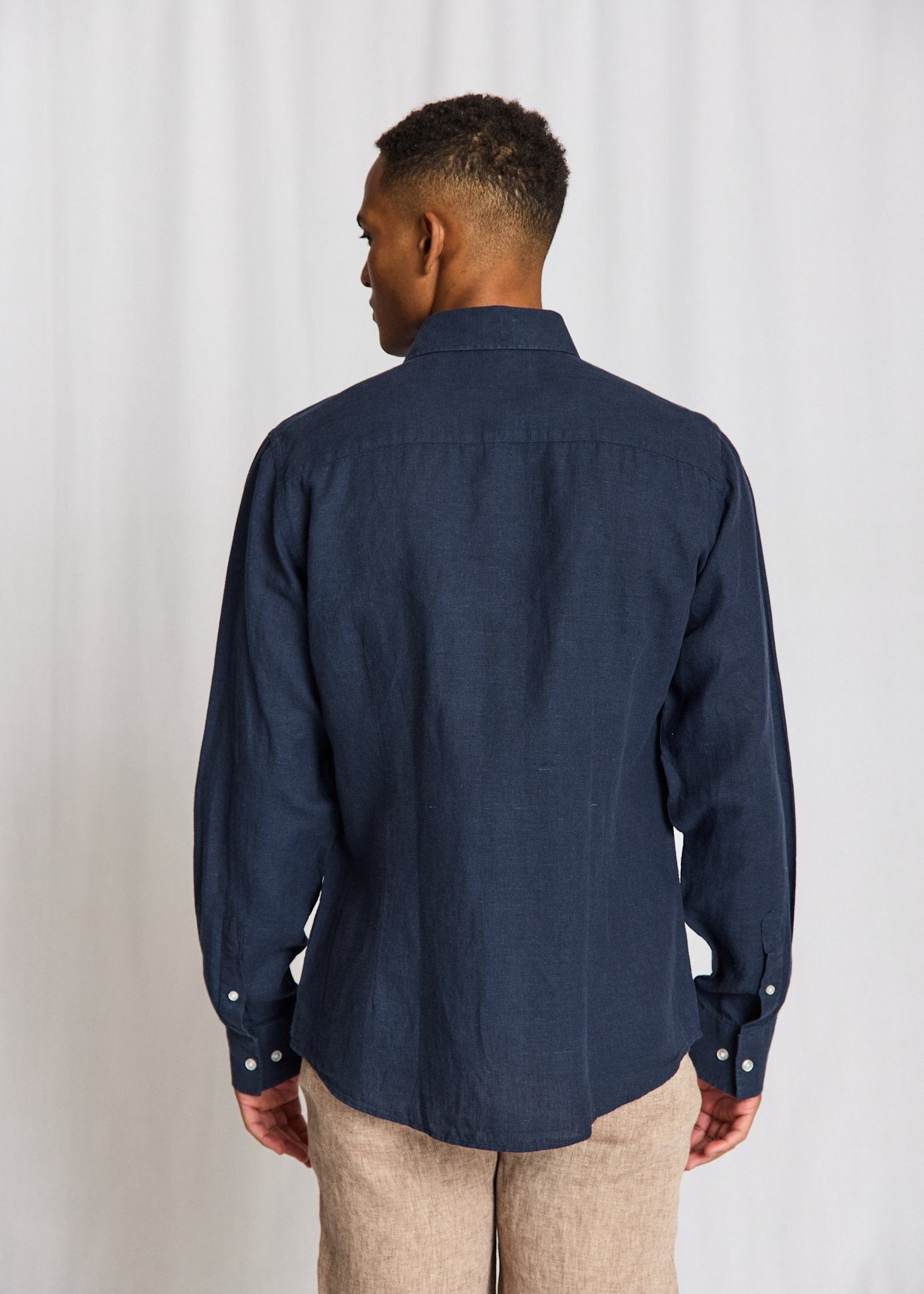 BS Tahaka Casual Modern Fit Skjorta - Navy