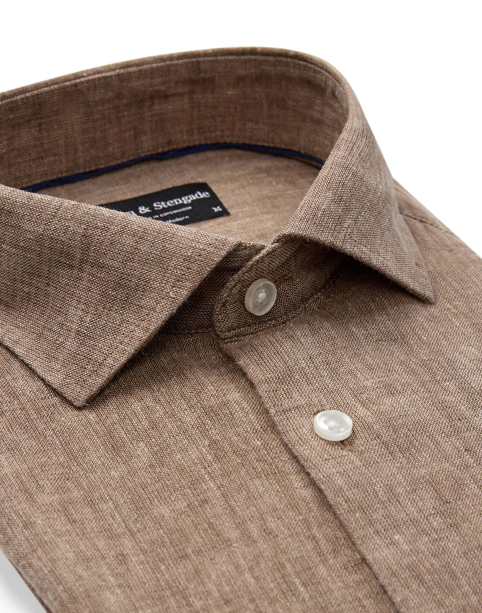 BS Tahaka Casual Modern Fit Skjorta - Brown