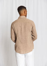 BS Tahaka Casual Modern Fit Skjorta - Brown