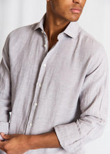 BS Tahaka Casual Modern Fit Skjorta - Light Grey