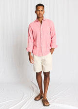 BS Tahaka Casual Modern Fit Skjorta - Pink