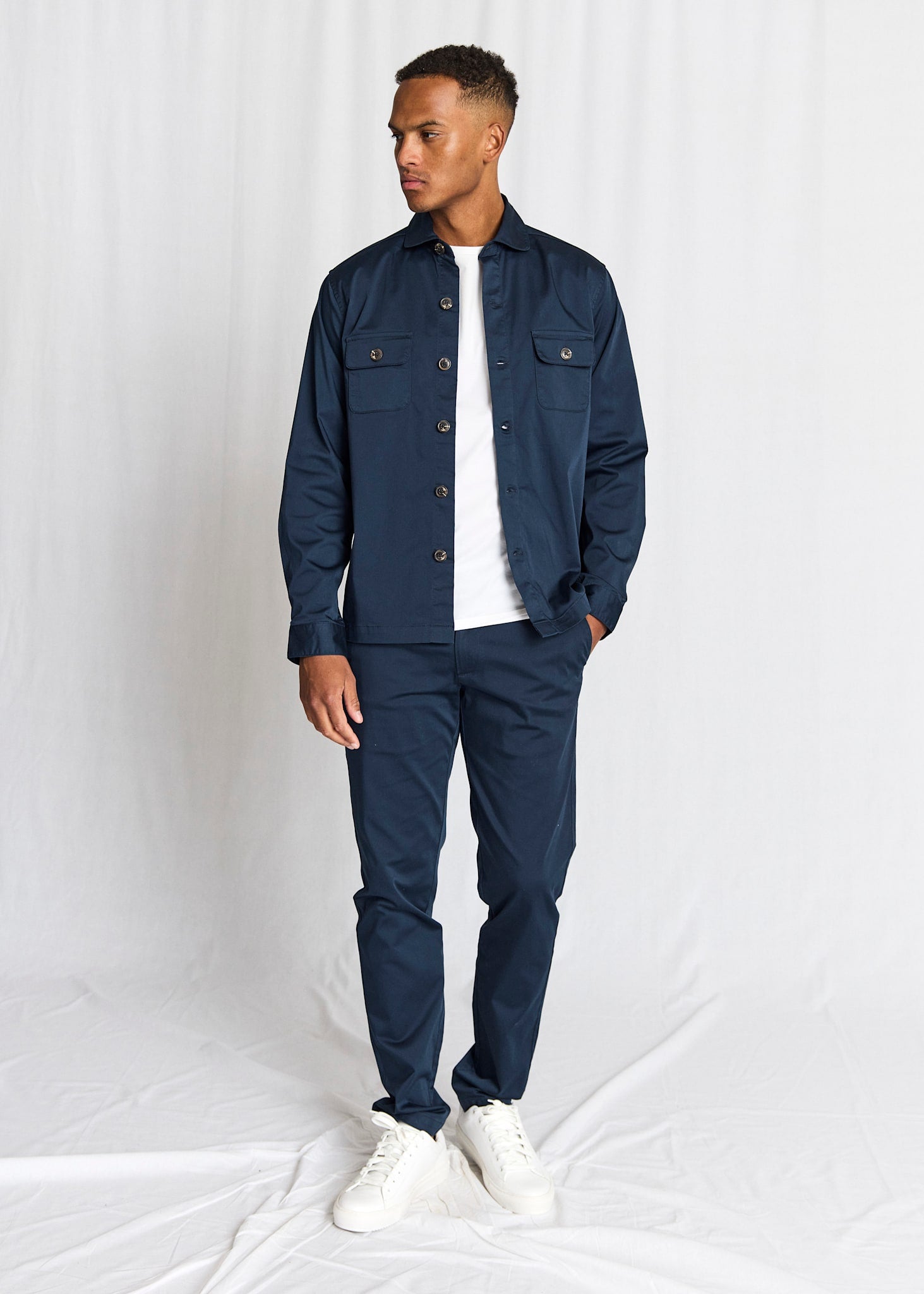 BS Rocco Regular Fit OverSkjorta - Navy