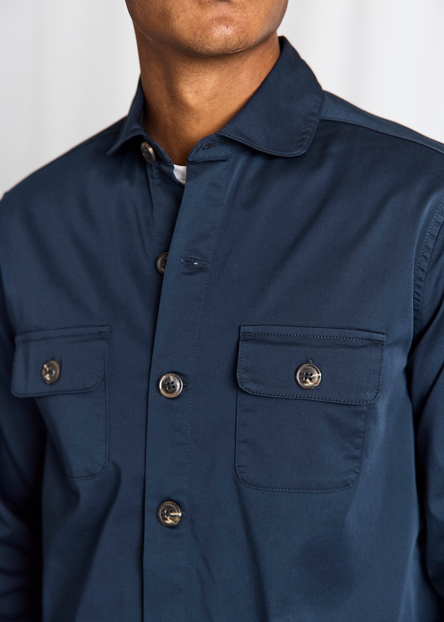 BS Rocco Regular Fit OverSkjorta - Navy