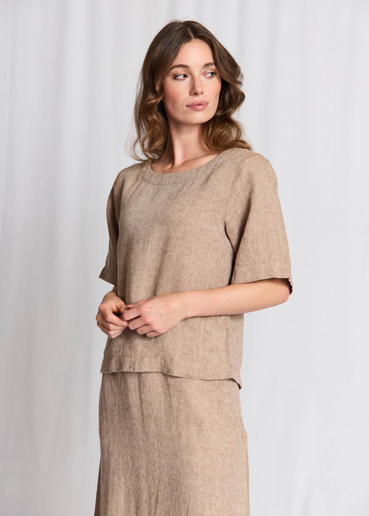 BS Lucianne Regular Fit Topp - Brun