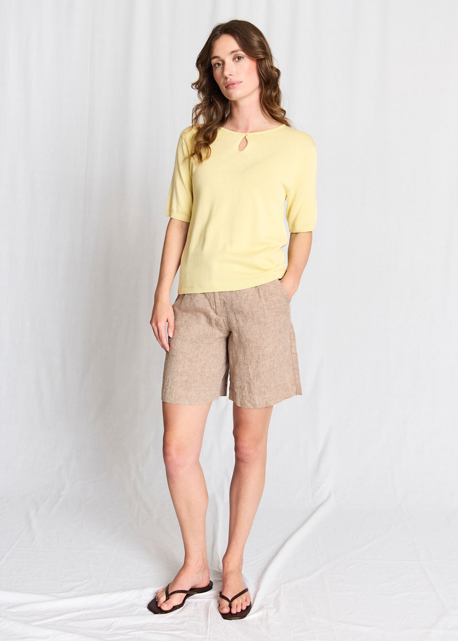 BS Francesca Regular Fit T-shirt - Dusty Yellow