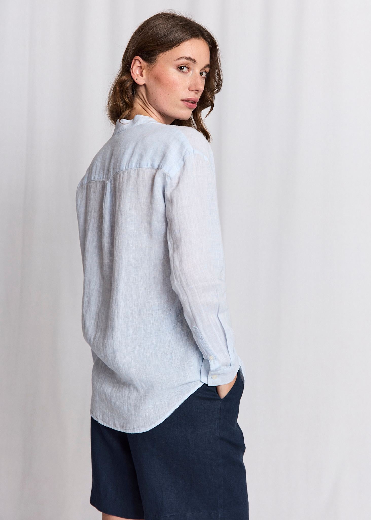 BS Noemi Regular Fit Skjorta - Sky