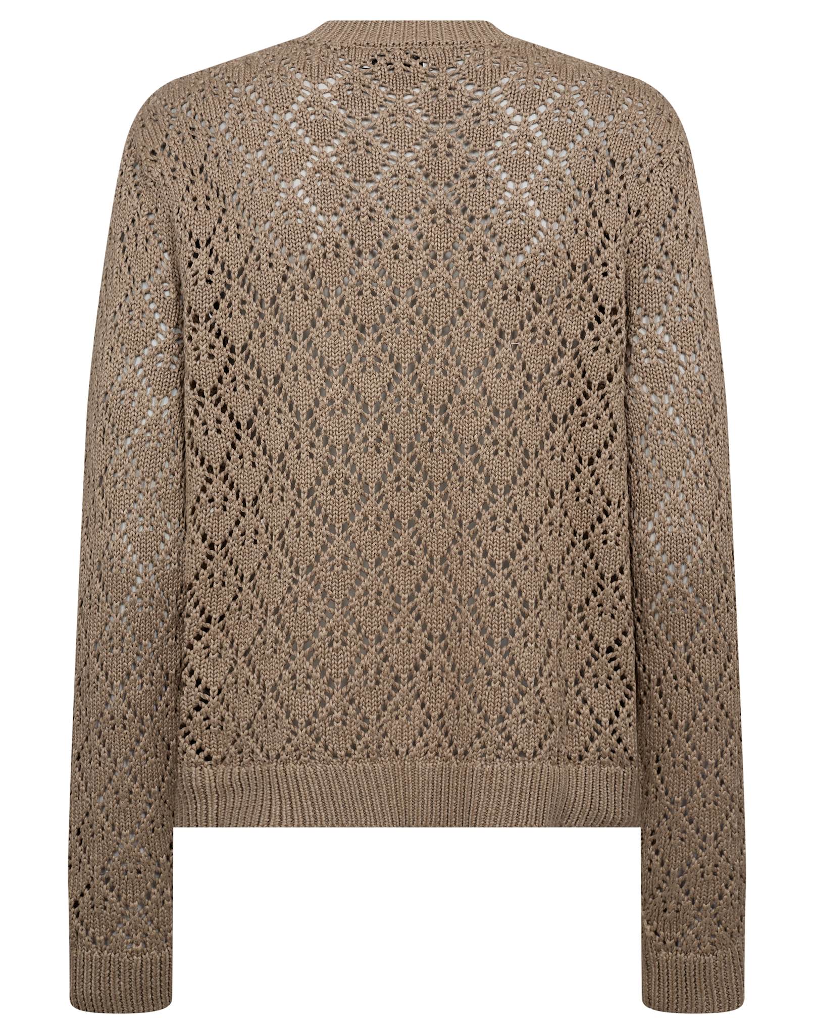 BS Eleonora Regular Fit Stickat - Sand