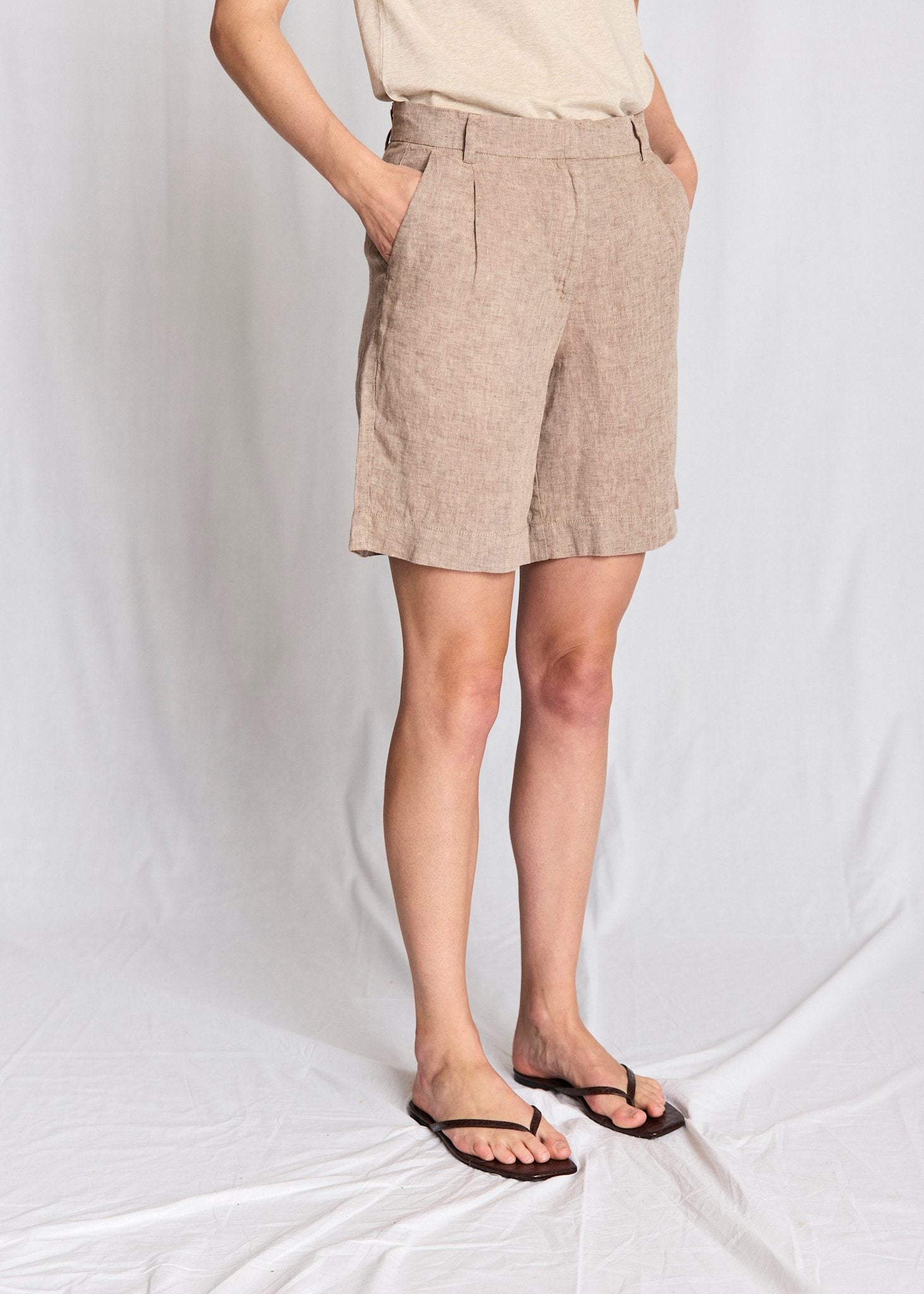 BS Kricia Regular Fit Shorts - Brown