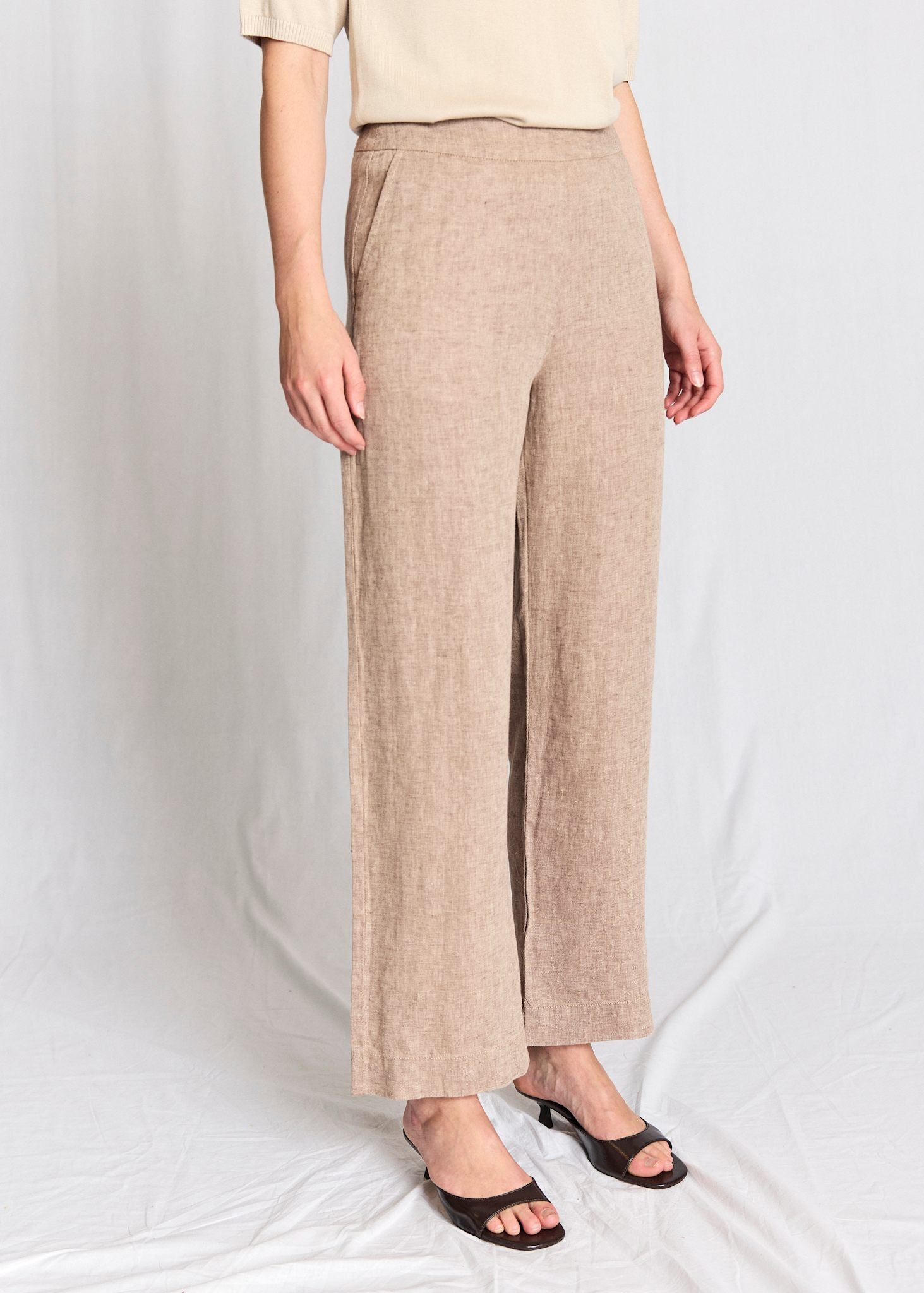 BS Ines Regular Fit Byxor - Brown