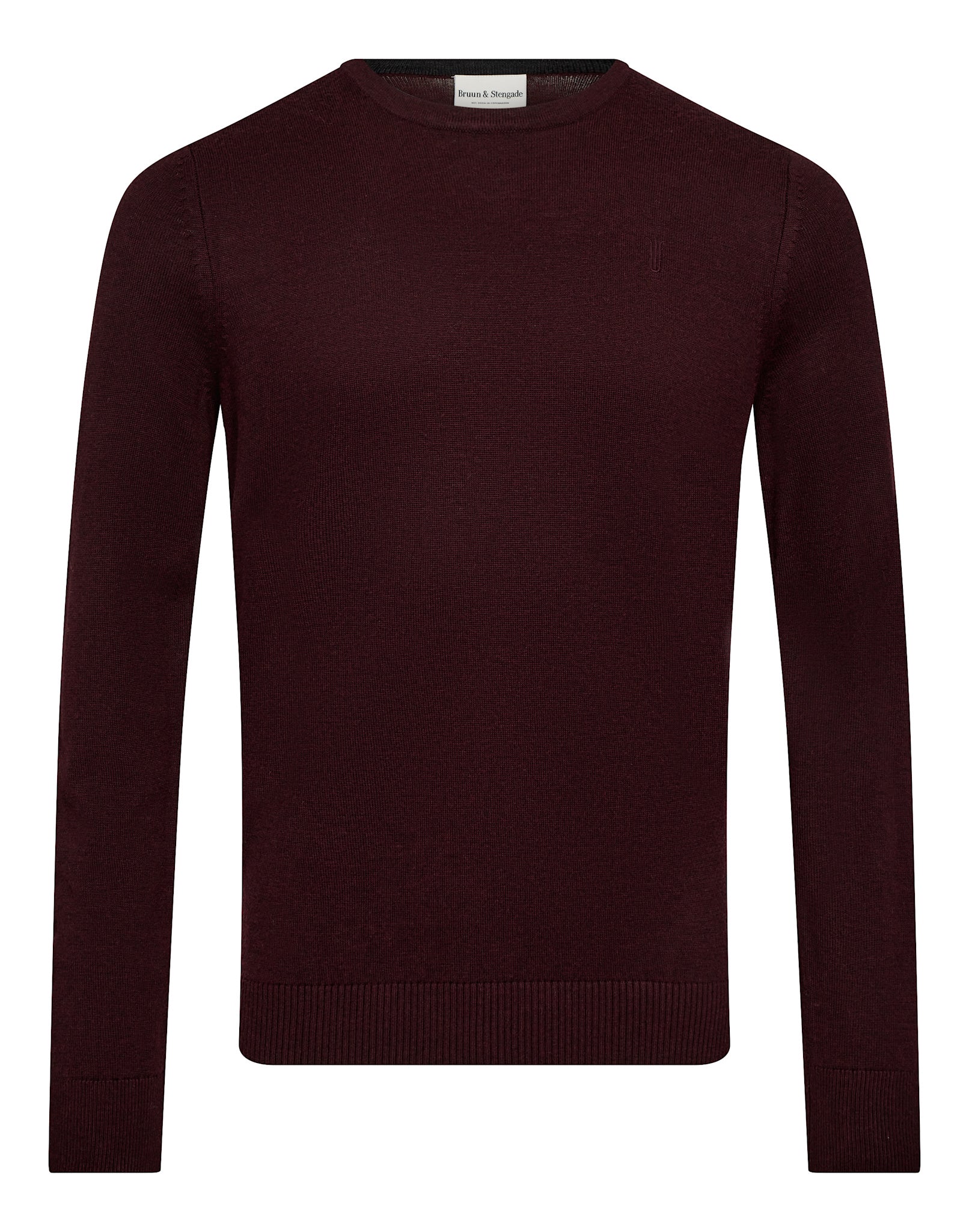 BS Jupiter Regular Fit Stickat - Bordeaux