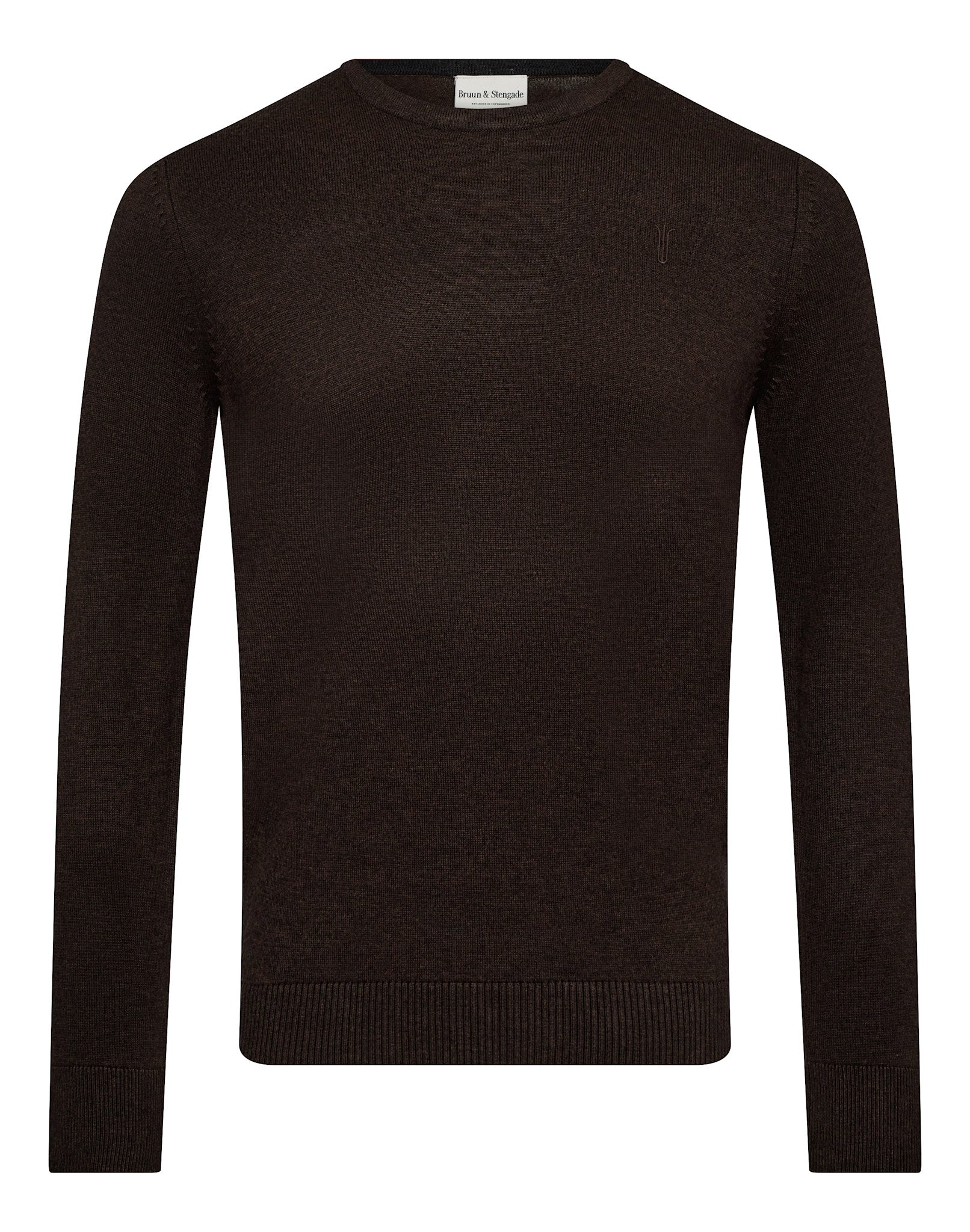BS Jupiter Regular Fit Stickat - Dark Brown