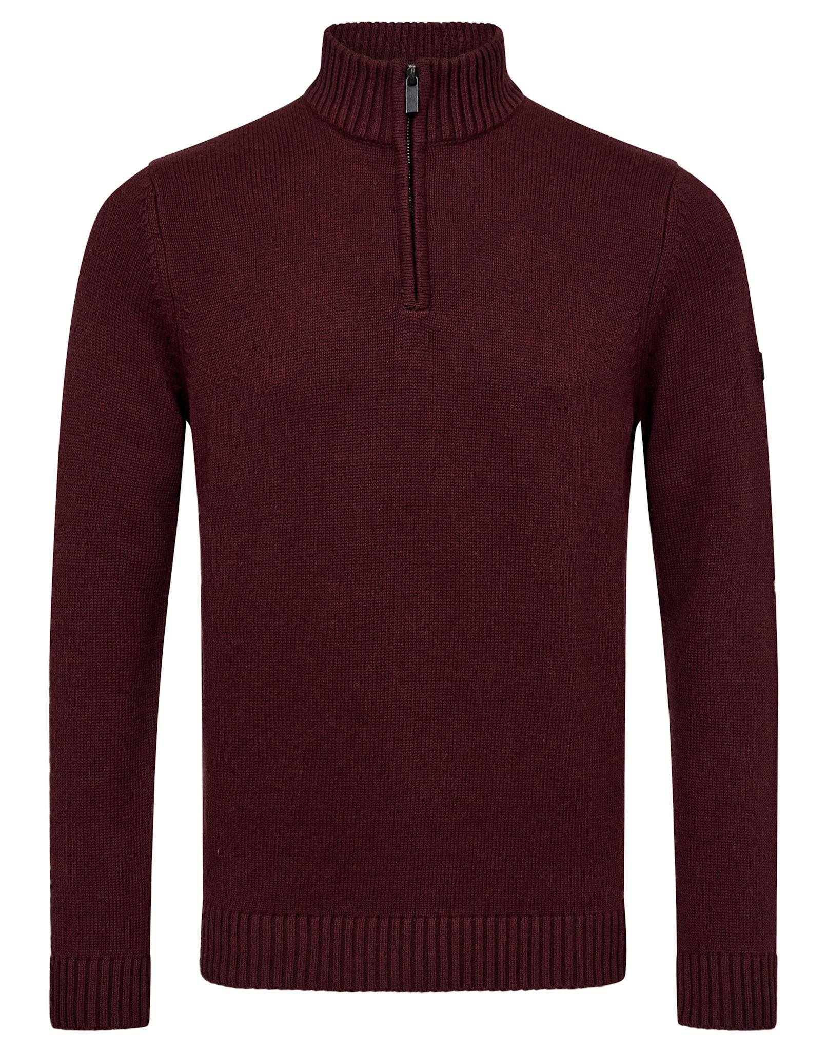 BS Cunha Regular Fit Stickat - Bordeaux