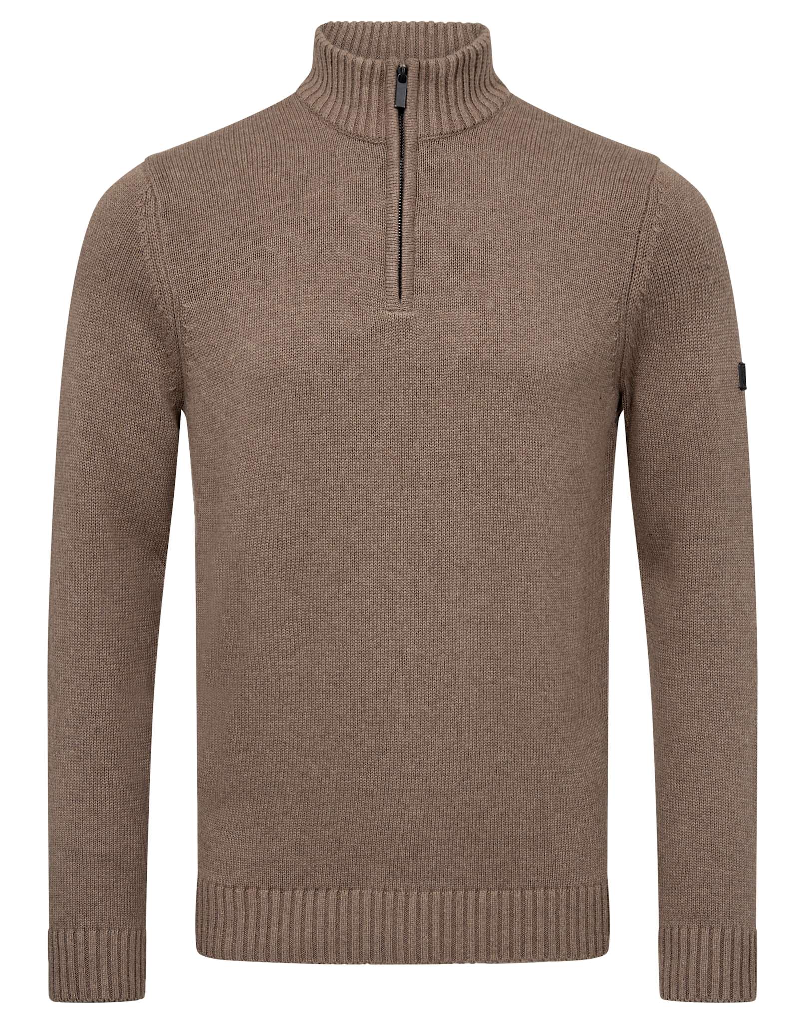 BS Cunha Regular Fit Stickat - Brown