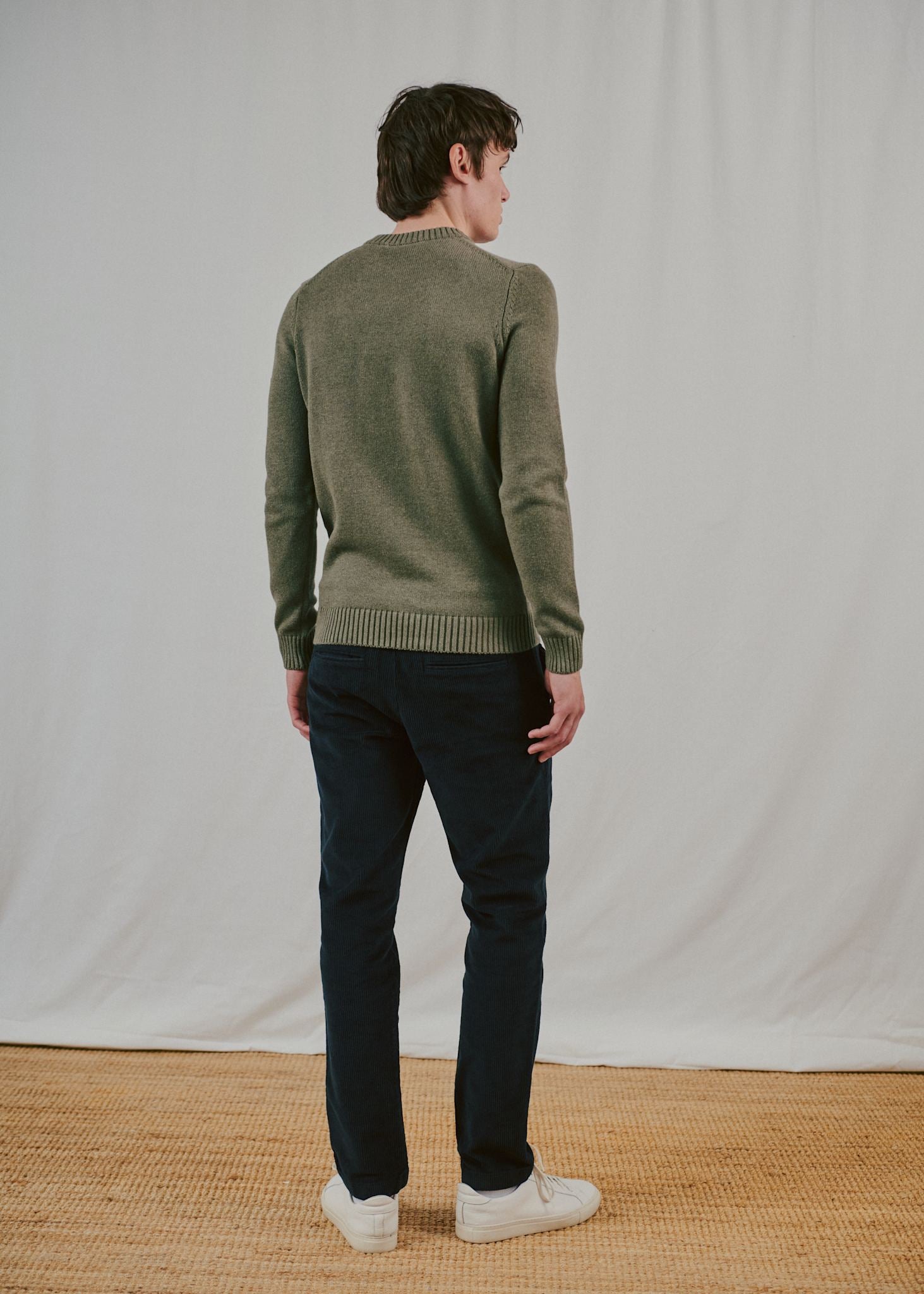 BS Rapa Regular Fit Stickat - Olive