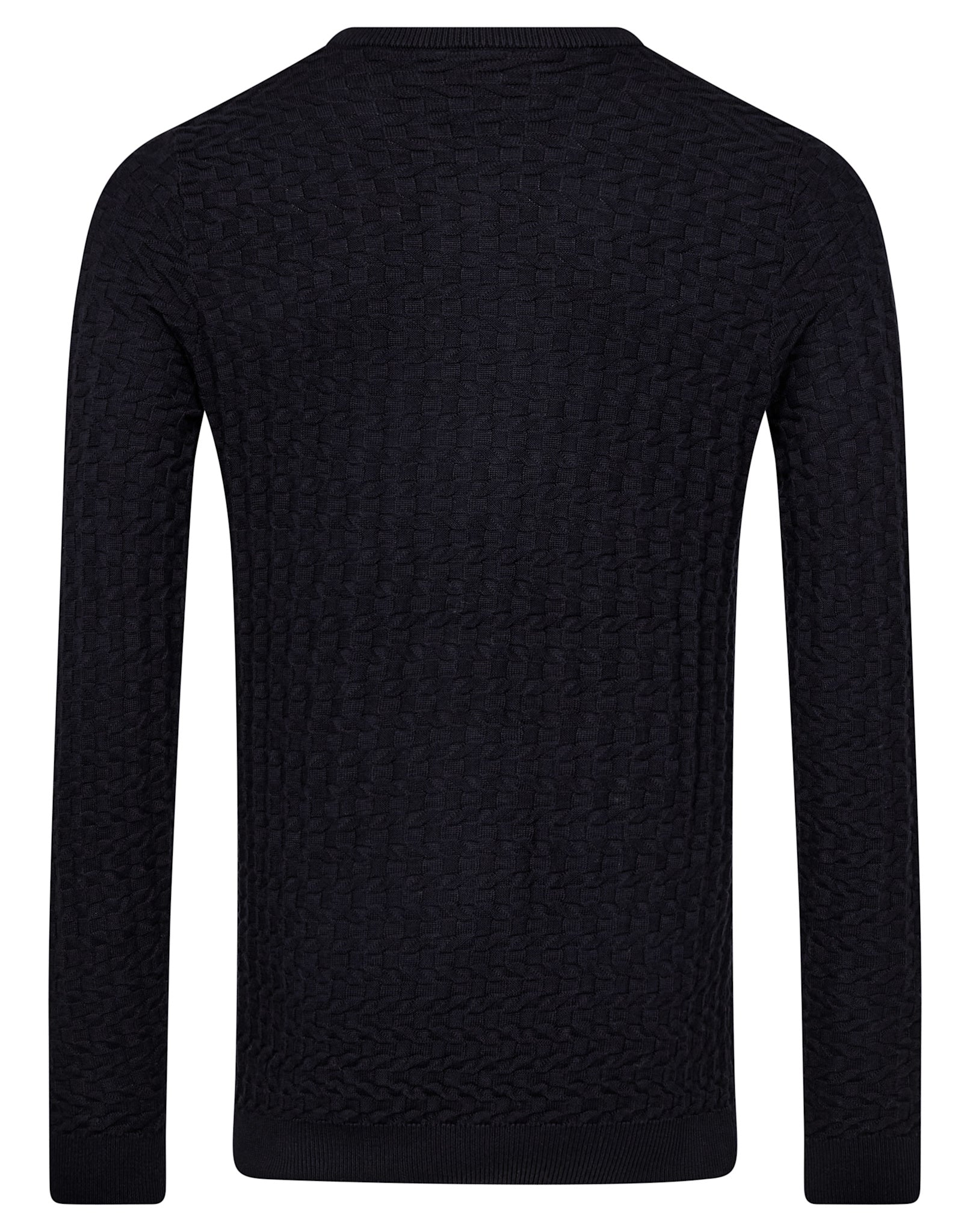 BS Kergueleu Regular Fit Stickat - Navy