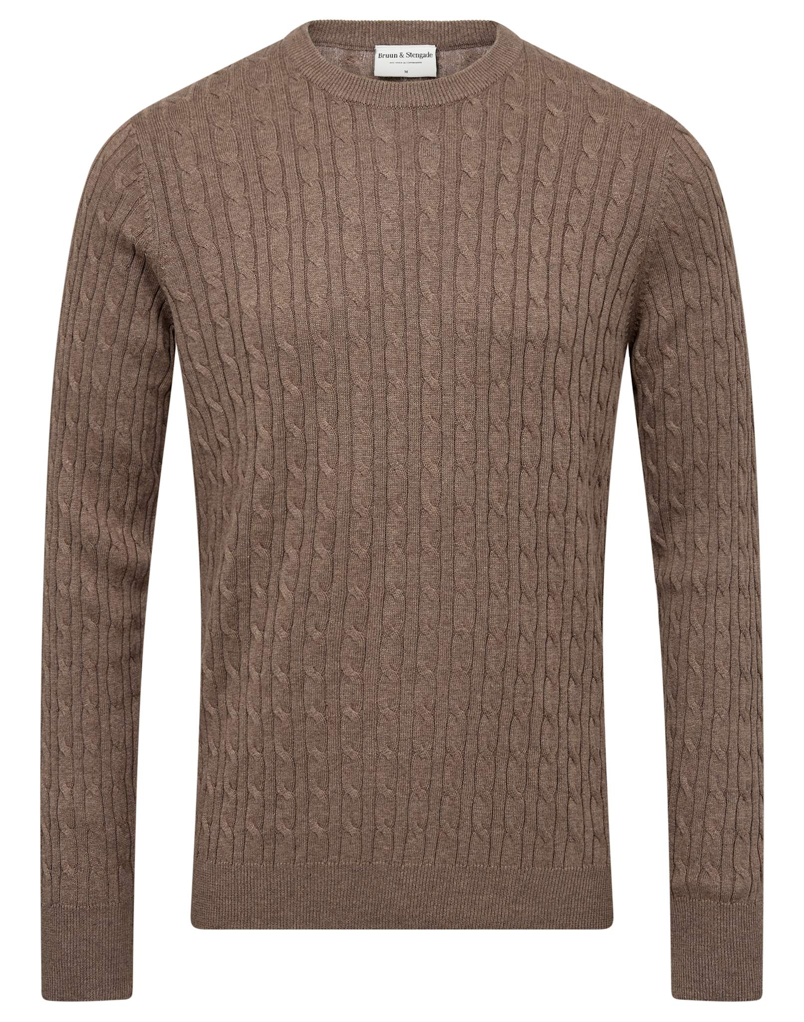 BS Guizchou Regular Fit Stickat - Brown