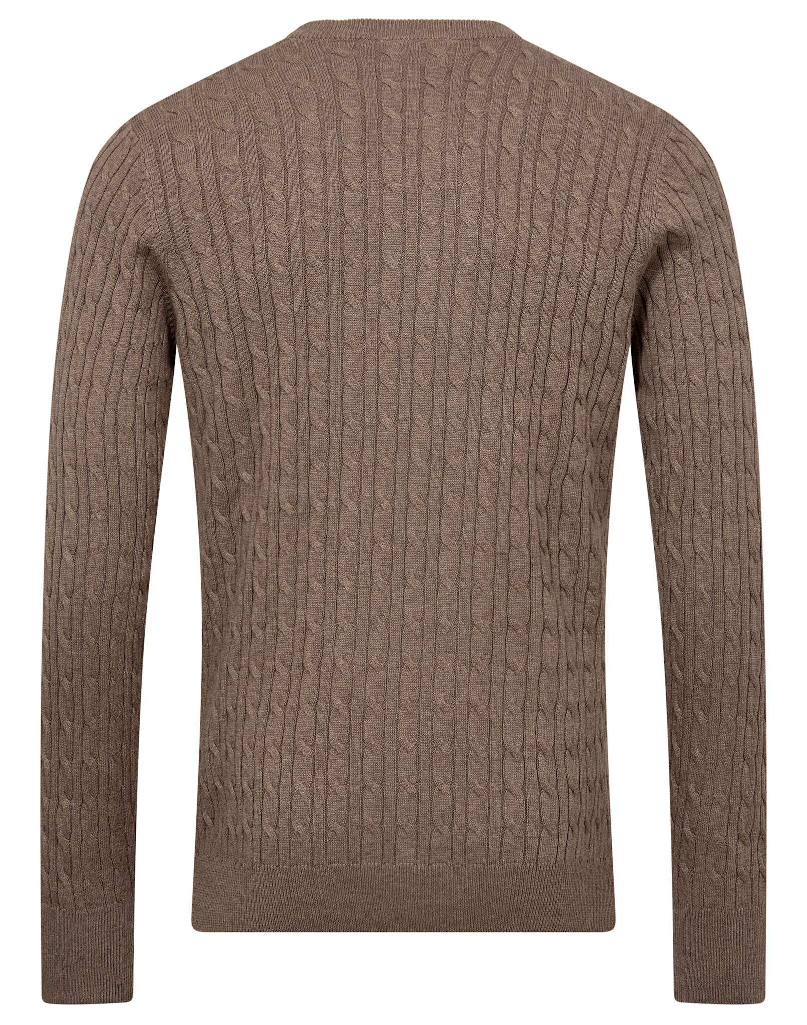 BS Guizchou Regular Fit Stickat - Brown