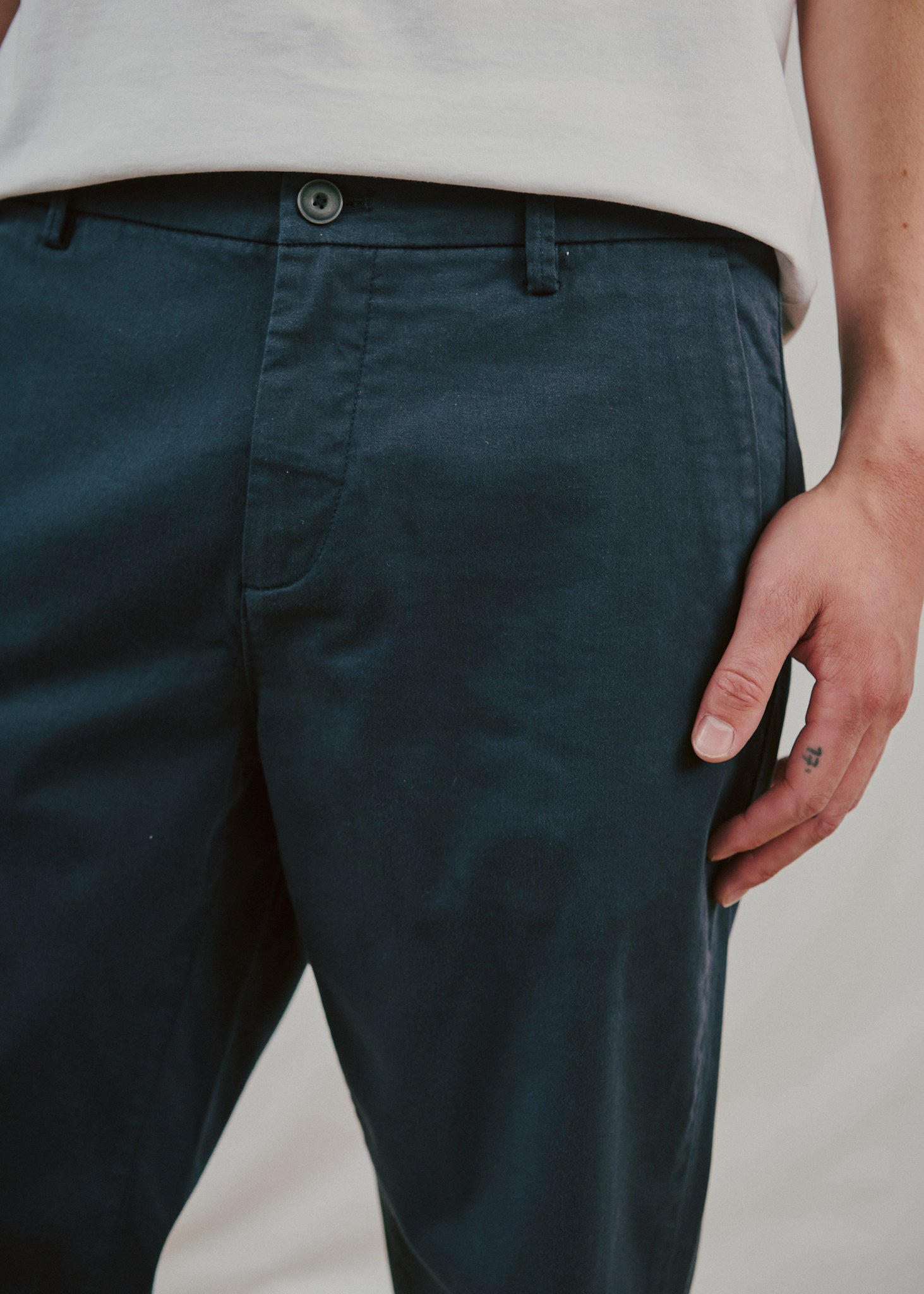 BS Nazim Regular Fit Chinos - Navy