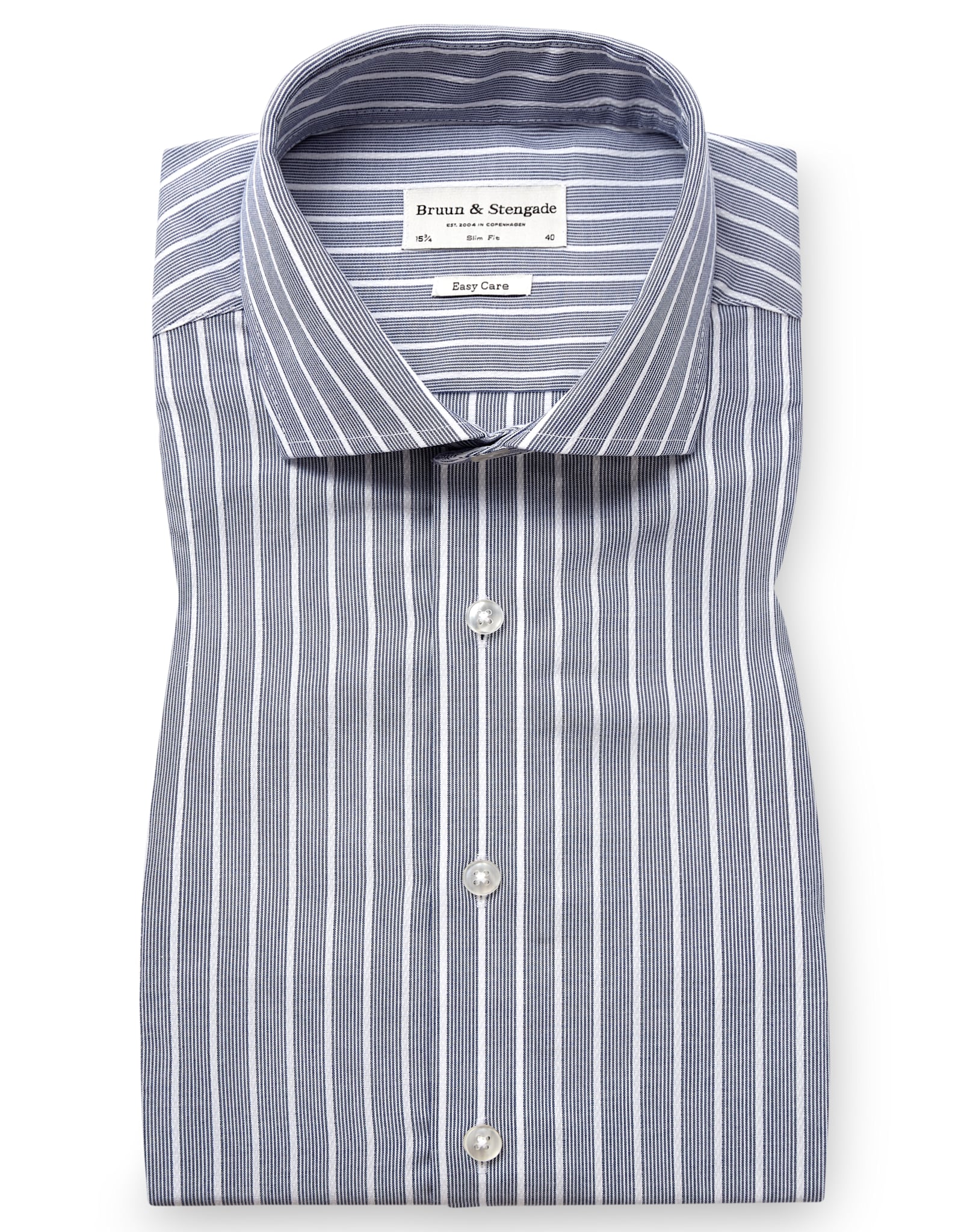 BS Reuter Slim Fit Skjorta - Navy
